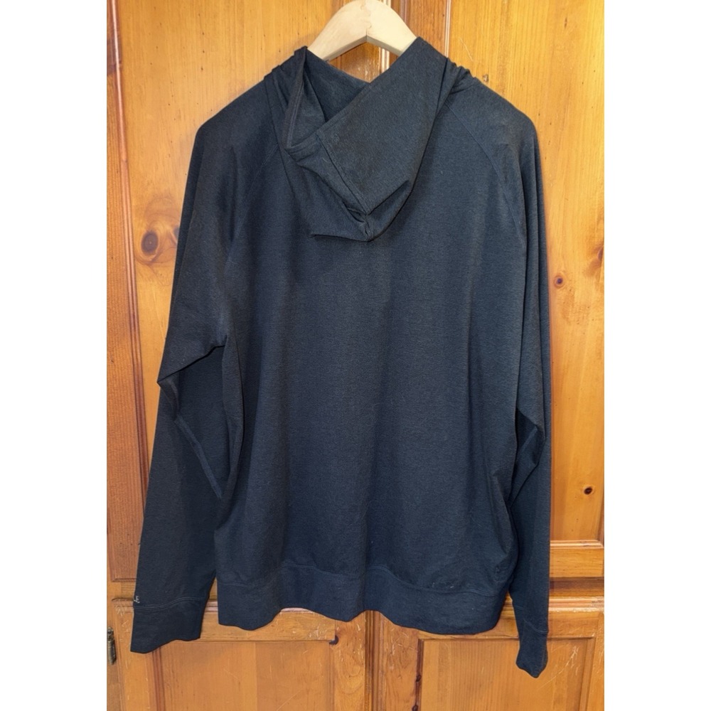 Vuori Men's XL Ponto Performance Half Zip Hoodie Black 1/2 Zip V244 Dream Knit - Picture 7 of 9